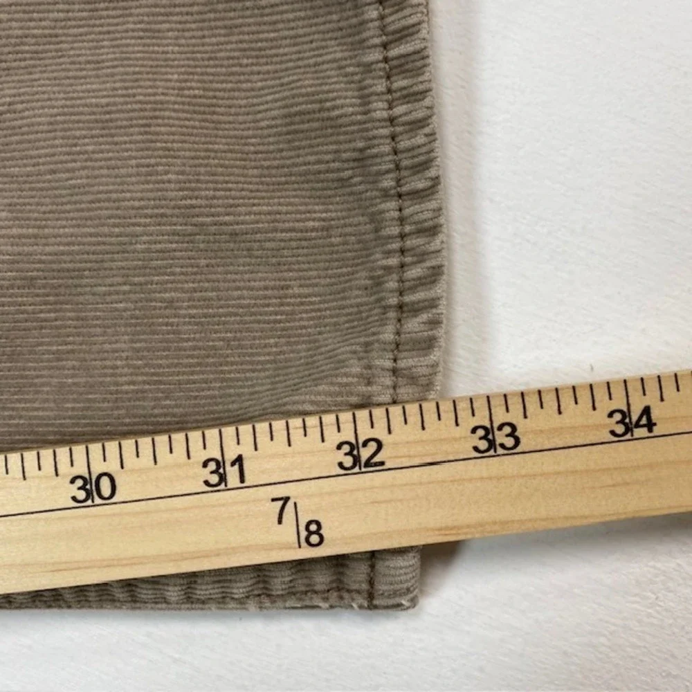 J.Crew‎ The Sutton Tan Khaki Corduroy Straight Leg Pants Mens 32x34 (32x32)